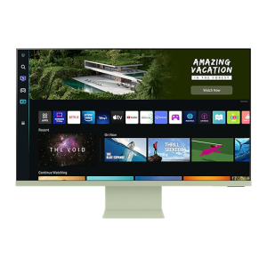 Samsung M8 31.5" VA Panel 60Hz 4ms UHD 4K Smart Monitor with Streaming TV & SlimFit Camera - Spring Green (S32BM80GUM)