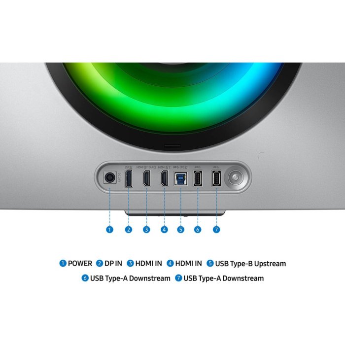 SAMSUNG G855D Odyssey G8 Smart Gaming Monitor, 34" OLED Display, UWQHD Resolution, 175Hz Refresh Rate, 0.03ms (GtG) Response Time, AMD FreeSync Premium Pro & G-Sync Technology, Silver | LS34DG852SMXUE - Image 2