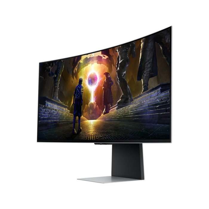 SAMSUNG G855D Odyssey G8 Smart Gaming Monitor, 34" OLED Display, UWQHD Resolution, 175Hz Refresh Rate, 0.03ms (GtG) Response Time, AMD FreeSync Premium Pro & G-Sync Technology, Silver | LS34DG852SMXUE - Image 3
