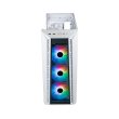 Cooler Master MasterBox 520 Mid Tower Front Removable Top Tempered Glass Side Panel Case with 4 ARGB Fans - White - Image 6