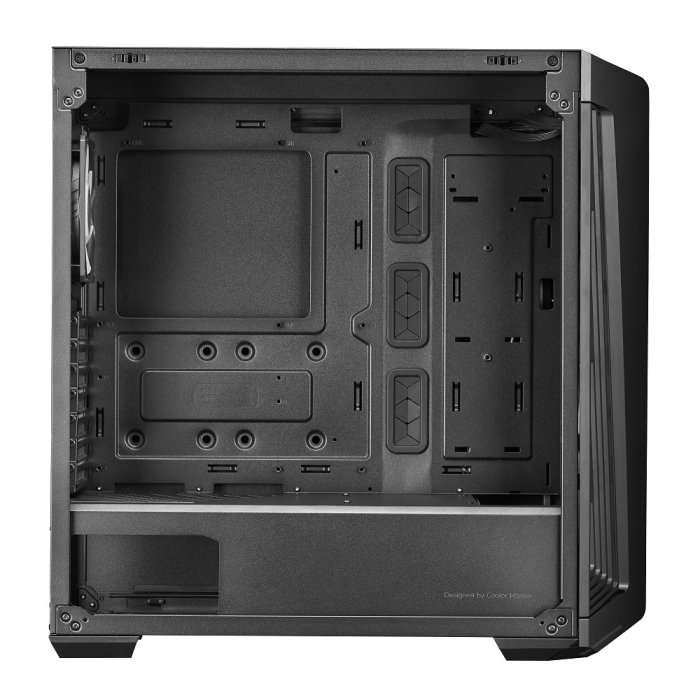 Cooler Master MasterBox 540 Mid-Tower ARGB Ether Front Panel Removable Top Panel Tempered Glass Front Dark Mirror Panel with Case - Black - Image 3