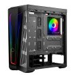 Cooler Master MasterBox 540 Mid-Tower ARGB Ether Front Panel Removable Top Panel Tempered Glass Front Dark Mirror Panel with Case - Black - Image 7