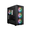 Cooler Master MB600 ARGB Mid Tower Case, Optimized Airflow, 140mm Sickleflow Fans - Black - Image 4