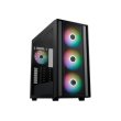 Cooler Master MB600 ARGB Mid Tower Case, Optimized Airflow, 140mm Sickleflow Fans - Black - Image 5