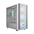 Cooler Master MB600 ARGB Mid Tower Case, Optimized Airflow, 140mm Sickleflow Fans - White - Image 4