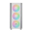 Cooler Master MB600 ARGB Mid Tower Case, Optimized Airflow, 140mm Sickleflow Fans - White - Image 5