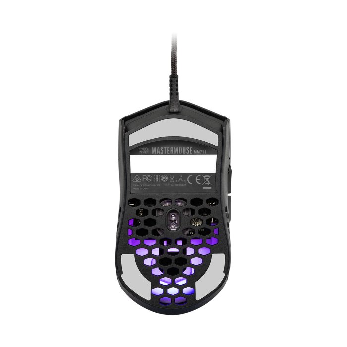 CoolerMaster MM711 Wired Gaming Mouse (60g) - Glossy Black - Image 2
