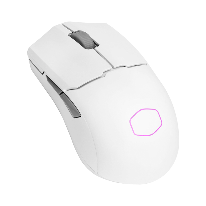 Cooler Master MM712 Hybrid RGB 19,000 DPI Wireless, 2.4GHz, Bluetooth, Wired Gaming Mouse - White - Image 3