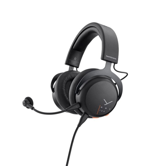 Beyerdynamic MMX 100 Studio-Class Analog Gaming Headset Detachable Meta Voice Microphone With Pop Filter - Black