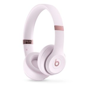 Beats Solo 4 Wireless Bluetooth On-Ear Headphones, Apple & Android Compatible, Up to 50 hours of Battery Life – Cloud Pink