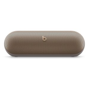 Beats Pill - Wireless Bluetooth Speaker Matte Black, 24H Battery, USB-C Charging, IP67 Water Resistant, Built-in Mic, Apple & Android Compatible - Champagne Gold