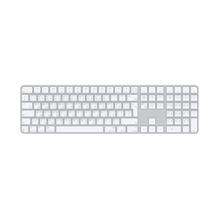 Apple Magic Keyboard With Touch ID And Numeric Keypad (Eng/Arb KB) - White