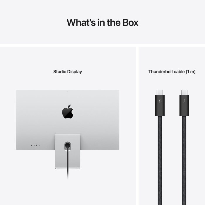 Apple Studio Display 27" 5K Retina Display with Nano-Texture Glass and Tilt-Adjustable Stand - Silver - Image 2