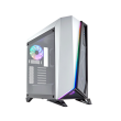 Corsair Carbide Series SPEC-OMEGA RGB Mid-Tower Steel Plastic Side Tempered Glass Panel Case With 2 RGB Fans - White - Image 4