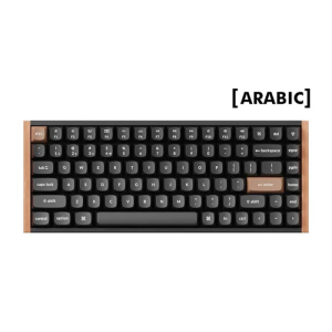 KeyChron K2 HE 75% Wireless Magnetic Switch Keyboard, 100Hz Polling Rate, Light Effect,Nebula Linear Switch (Arabic Keyboard) - Black (Special Edition)