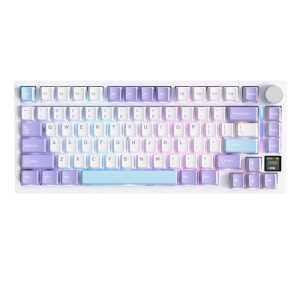ATTACK SHARK X820 Ultra Wireless Tri-Mode (2.4G + Type-C + Bluetooth)Gasket Mechanical Keyboard - Star White + Gift Switch