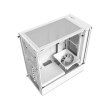 NZXT H5 Flow Compact Air Flow Mid Tower Left Side Tempered Glass Case with (2 Non RGB) Fans - White - Image 7