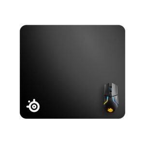 Steelseries QcK Edge Cloth Large (450x400x2mm) Mousepad with Stitched Edges For Extended Durability,Micro-Woven Cloth For Maximum Control,Durable and Washable Optimized For Gaming Sensors