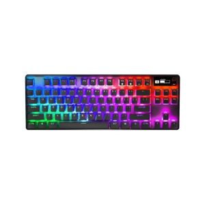 SteelSeries Apex Pro ESport TKL Quantum 2.0 Dual Wireless/ Bluetooth/Wired Mechanical Gaming Keyboard, OmniPoint 2.0 Adjustable Hyper Magnetic Switches,OLED Smart Display, Adjustable Magnetic Wrist Rest, For PC/PS5 & Xbox