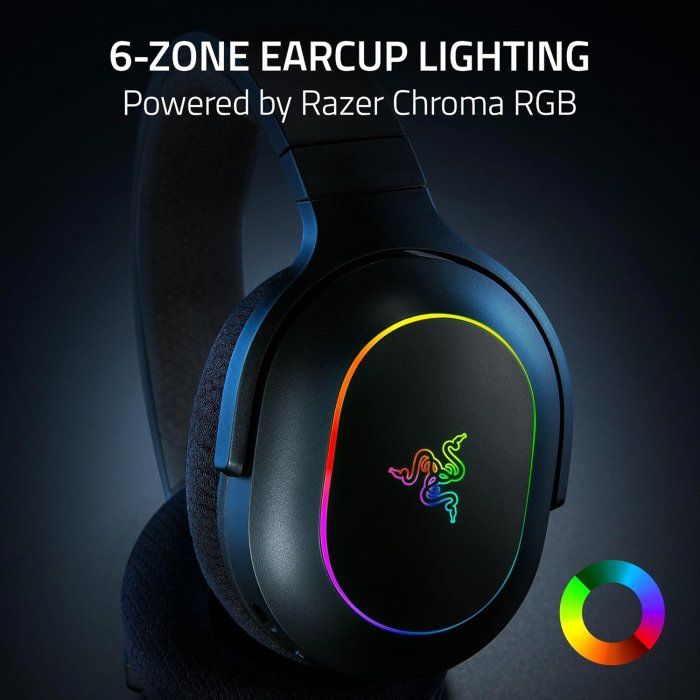 Razer Barracuda X Chroma Wireless/Bluetooth 7.1 Surround Sound Gaming Headset, Detachable Hyperclear Cardioid Mic, Upto 70 Hrs Battery Life, For PC,Mac,PlayStation,Switch & Mobile Devices - Image 3