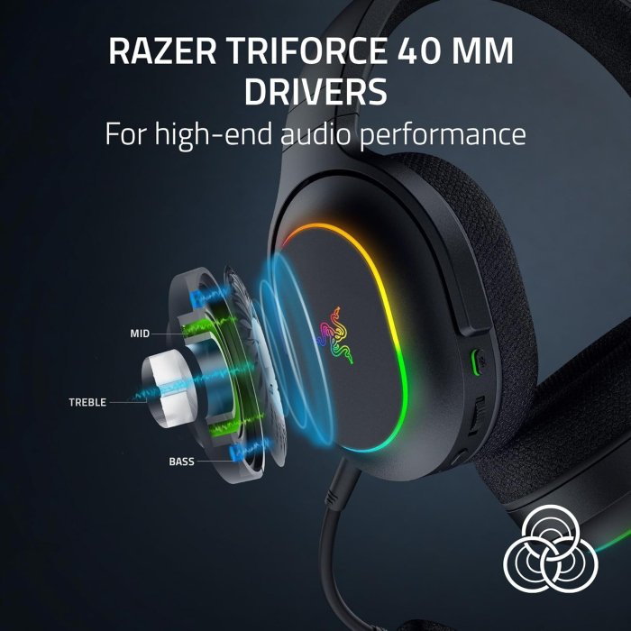 Razer Barracuda X Chroma Wireless/Bluetooth 7.1 Surround Sound Gaming Headset, Detachable Hyperclear Cardioid Mic, Upto 70 Hrs Battery Life, For PC,Mac,PlayStation,Switch & Mobile Devices - Image 2