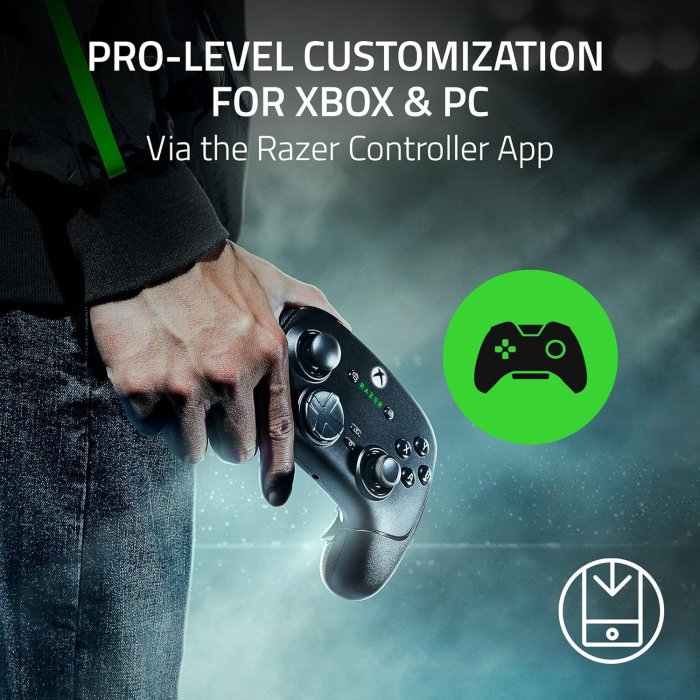 Razer Wolverine V3 Pro Wireless Esports Controller Mecha-Tactile Action Buttons & 8-Way Floating D-Pad For Xbox Series X|S & PC - White - Image 2