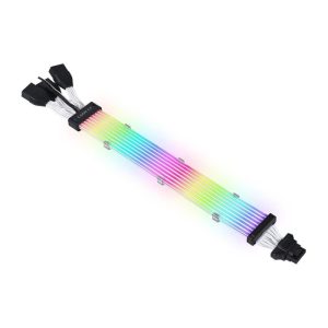 LIAN LI Strimer Plus V2 168-8 Addressable RGB 3x8 Pin 335MM (8 x Light Guide) VGA Power Extension Cable