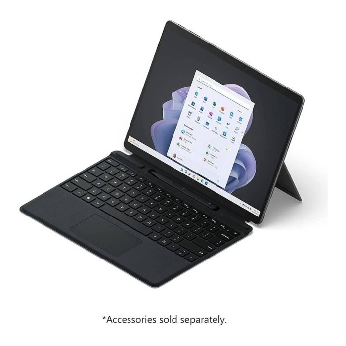 Surface Pro 9, Intel Core i7-1255U Processor, 16GB Ram, 256GB SSD, 13'' PixelSense Flow Touch Screen, Intel Iris Xe Graphics, Wi-Fi 6E+Bluetooth, Windows 11 Pro, Graphite | QIM-00023 - Image 3
