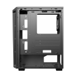 Sharx Razorfin ATX Mid Tower Left Side Tempered Glass Panel Case With 4 RGB Fans - Black - Image 12