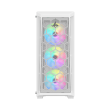 Sharx Razorfin R-200 ATX Mid Tower Left Side Tempered Glass Panel Case With 4 RGB Fans - White - Image 7