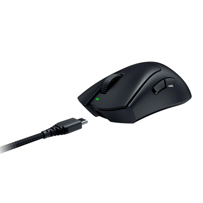 Razer DeathAdder V3 Pro Ultra-Lightweight Wireless/Wired Ergonomic Esports Mouse Up to 90 Hours Battery Life - Black - Image 3