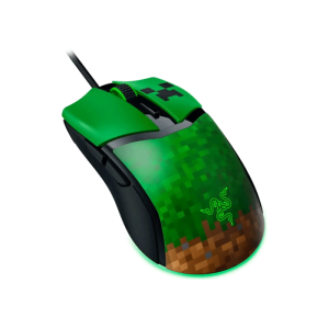 Razer Cobra Minecraft Edition Lightweight Optical Wired Gaming Mouse with Chroma RGB Lighting, Razer Genâ€‘3 Optical Mouse Switches - Green