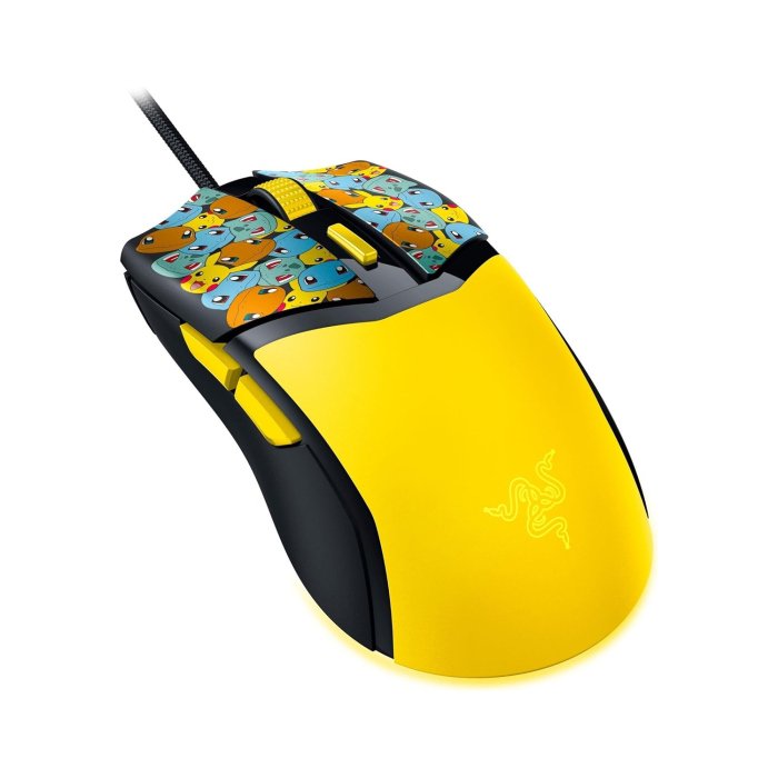 Razer Cobra Pokémon Edition, 58g Lightweight Wired Gaming Mouse, 8500 DPI Sensor, Optical Mouse Switches 3th Gen, Chroma Lighting with Gradient Underglow, Speedflex Cable, Pokémon Kanto | RZ01-04650400-R3M1 - Image 3