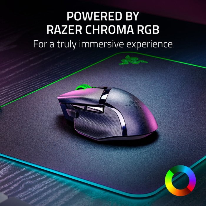 Razer Basilisk V3 X Hyperspeed Black Wired Customizable RGB Gaming Mouse - Image 2