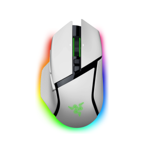Razer Basilisk V3 Pro 35K Fully Customizable Wireless/ Bluetooth Wired Ergonomic Gaming Mouse, Focus Pro 35K Optical Gen-2 Sensor, Up to 210 Hrs on Bluetooth/145 Hrs on Wirelessâ€“ White