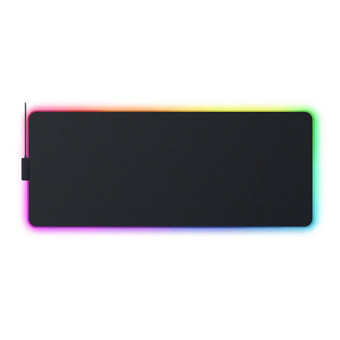 Razer Strider Chroma Hybrid Gaming Mouse Mat with Razer Chroma RGB: 19 Razer Chroma RGB Lighting Zones, Warp and Water-Resistant, Anti-Slip Base - Black