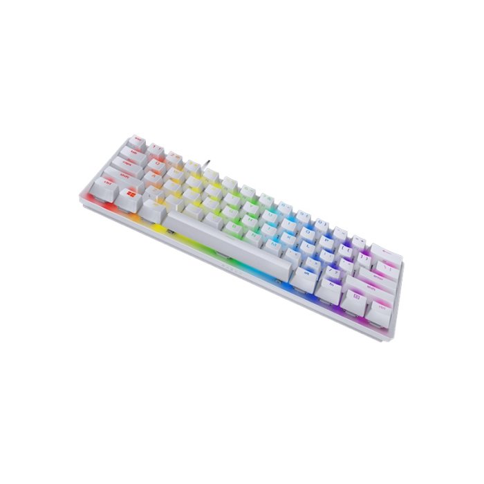 Razer Huntsman Mini Mercury Edition 60% Gaming Keyboard Linear Optical Red Switches & PBT Keycaps - Image 2