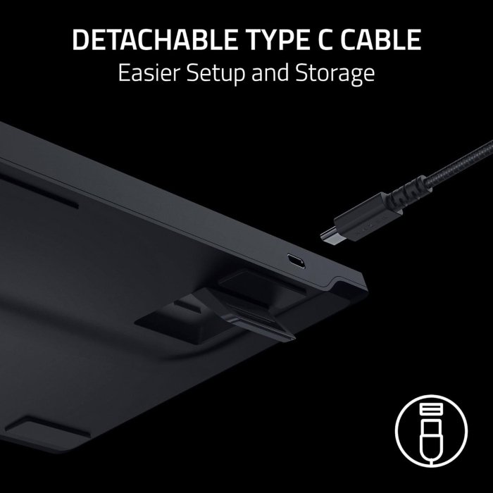 Razer DeathStalker V2 Wired Low Profile Optical Gaming Keyboard Linear Low Profile Optical Red Switch - Image 2