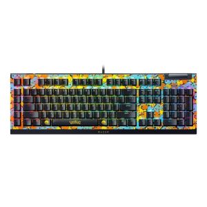 Razer BlackWidow V4 X Wired Mechanical Gaming Keyboard, Green Switches Tactile & Clicky, 6 Macro Keys, Chroma RGB, Doubleshot ABS Keycaps, Sound Dampening & Stabilizers, PokÃ©mon Edition