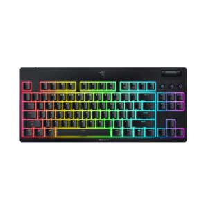 Razer BlackWidow V4 TKL HyperSpeed Wireless/Bluetooth/Wired Chroma RGB Gaming Keyboard, Yellow Linear Switches,Up to 980 Hrs Battery Life, Black | RZ03-05450100-R3M1