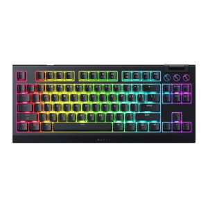 Razer BlackWidow V4 Tenkeyless HyperSpeed Wireless Hot-Swappable Gaming Keyboard, Upto 980Hr,Tactile & Quiet Switch - Black