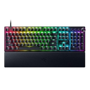 Razer Huntsman V3 Pro TKL 8KHz Esports Gaming Keyboard: Analog Optical Switches Gen 2-8000 Hz Polling Snap Tap - Rapid Trigger - Adjustable Actuation - Media Controls - PBT Keycaps - Black | RZ03-05530100-R3M1