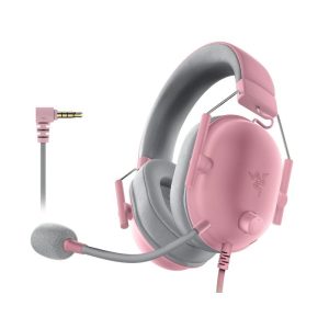 Razer BlackShark V2 X Wired Console Esports HeadSet, Advanced Passive Noise Cancellation, 3.5mm Analog Connection - Quartz Edition