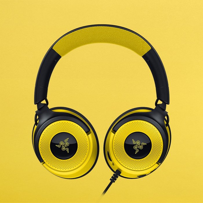 Razer Kraken V4 X Wired Gaming Headset, 40 mm Drivers, Cardioid Mic, Memory Foam Cushions, Chroma RGB Lighting, Type C & Type A Cable, for PC, Mac, PS5, Nintendo Switch - Pokémon Edition |RZ04-05180300-R3M1 - Image 2