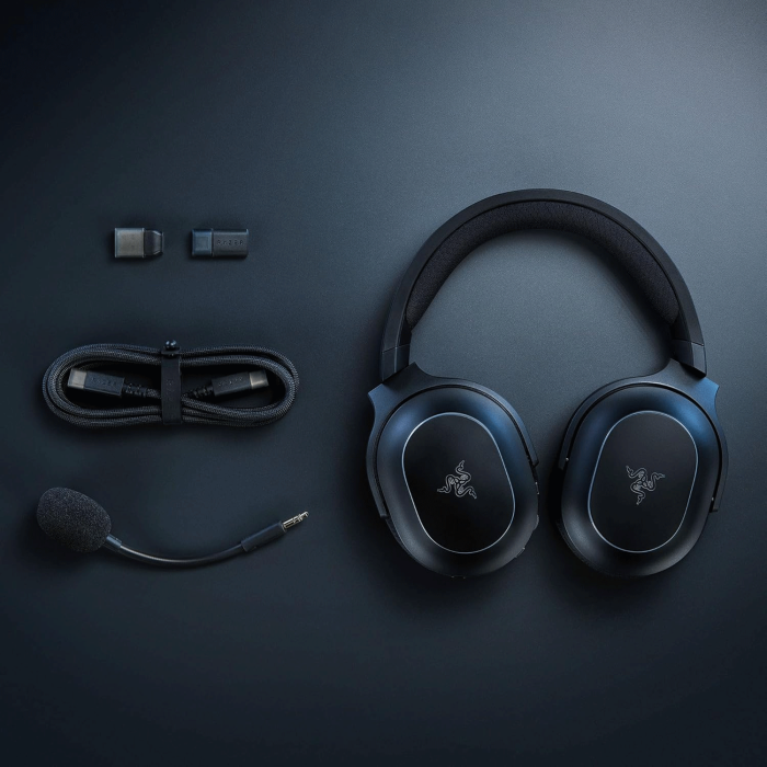 Razer Barracuda X Chroma Wireless Gaming Headset: 2.4GHz Wireless & Bluetooth, Lightweight, Chroma RGB, 40mm Drivers, Cardioid Mic, 70 Hr Battery for PC, Mac, PS5, Switch 2, Smartphone - Black | RZ04-05220100-R3U1 - Image 2