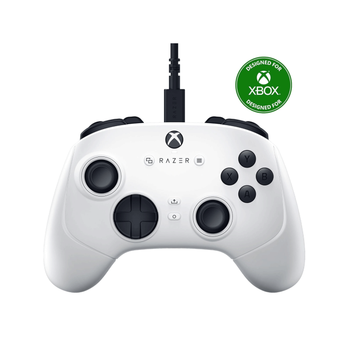Razer Wolverine V3 Tournament Edition Wired Esports Controller Mouse Click Back Paddles, Hall Effect Thumbsticks For PC & Xbox - White