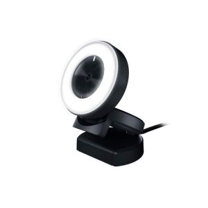 Razer Kiyo Streaming Webcam: 1080p 30 FPS / 720p 60 FPS, Ring Light w/Adjustable Brightness, Built-in Microphone, Advanced Autofocus - Black
