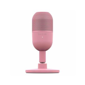 Razer Seiren V3 Mini Ultra-Compact USB Microphone with Tap-to-Mute With LED Indicator, 14 mm Condenser - Quartz Edition