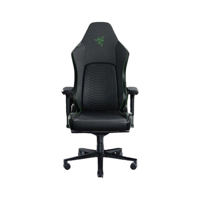Razer Iskur V2 Gaming Chair with Adaptive Lumbar Support, Fully Adjustable lumbar Curve High Density Foam Cushions 4D Armrests - Black / Green - Image 3