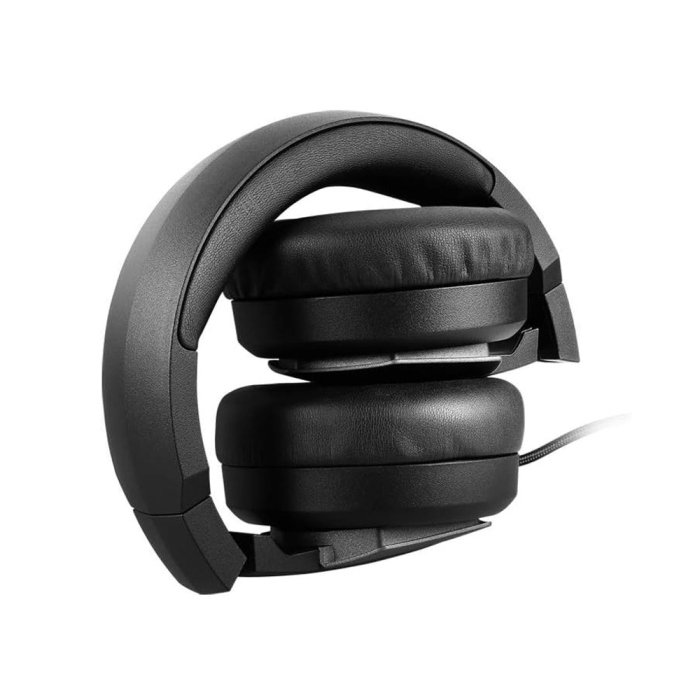 MSI Immerse GH61 Virtual 7.1 Surround Sound USB & 3.5 Connectors Gaming Headset for PC, Laptop, and Mobile Sevices - Black - Image 2
